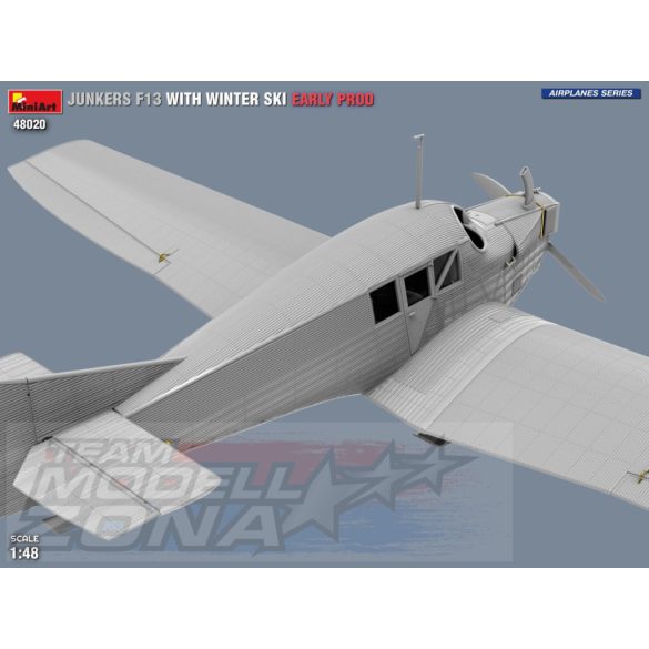 MiniArt 1:48 Junkers F13 m.Winter Ski.Early Pro. makett