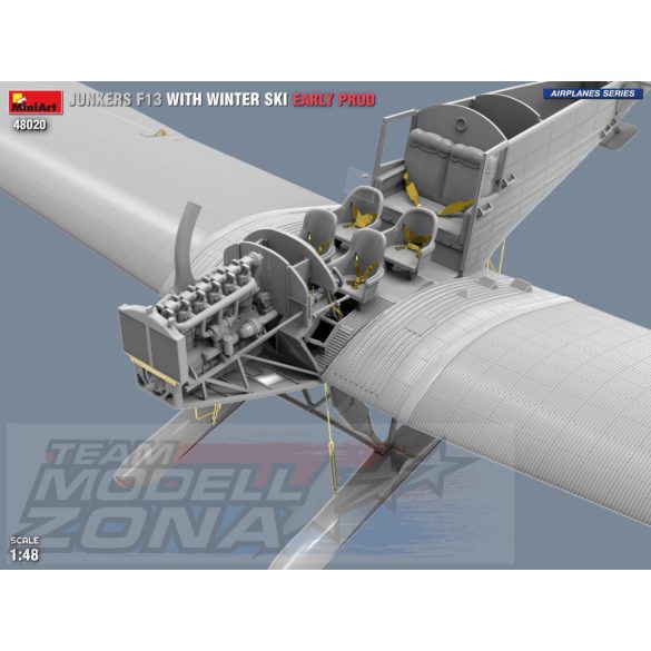 MiniArt 1:48 Junkers F13 m.Winter Ski.Early Pro. makett