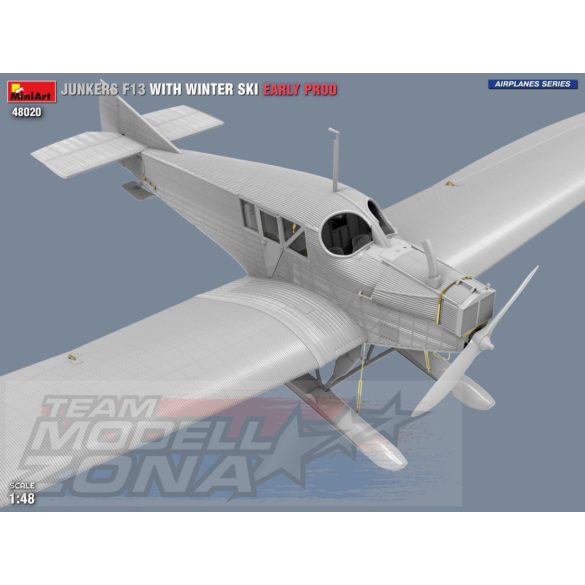 MiniArt 1:48 Junkers F13 m.Winter Ski.Early Pro. makett