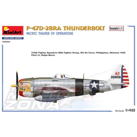 MiniArt 1:48 P-47D-30RA THUNDERBOLT makett