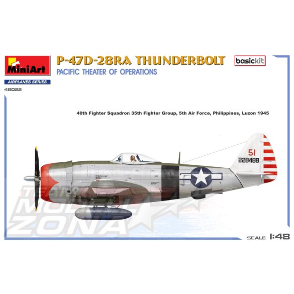 MiniArt 1:48 P-47D-30RA THUNDERBOLT makett