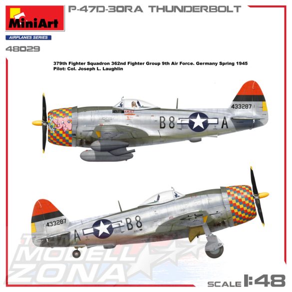 MiniArt 1:48 P-47D-30RA THUNDERBOLT makett