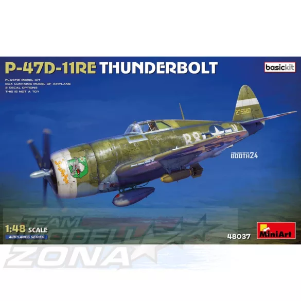 Mini Art 1:48 US P-47D-11RE Thunderbolt Basic Kit makett