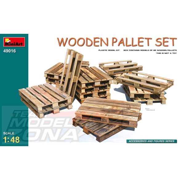 MiniArt 1:48 WOODEN PALLET SET makett