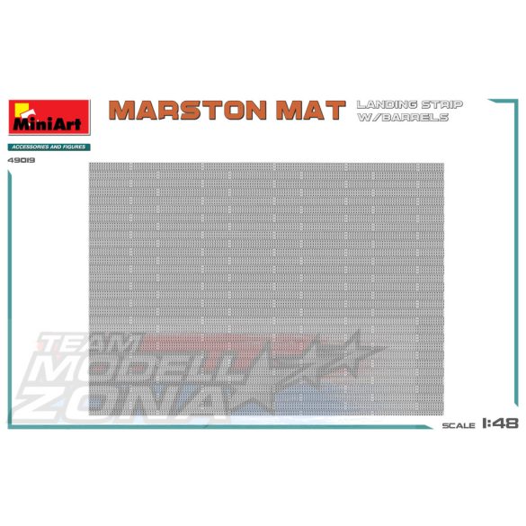 MiniArt 1:48 MARSTON MAT LANDING STRIP w/BARRELS makett