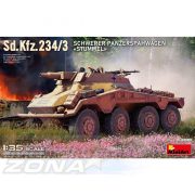 MiniArt 1:35 Sd.Kfz.234/3 Schw. Panzer  Stummel makett