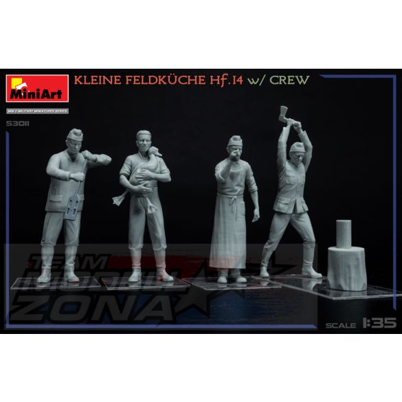 MiniArt1:35 Kleine Feldküche Hf.14 mit  Crewmakett