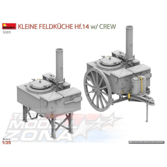 MiniArt1:35 Kleine Feldküche Hf.14 mit  Crewmakett