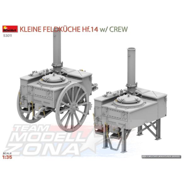 MiniArt1:35 Kleine Feldküche Hf.14 mit  Crewmakett