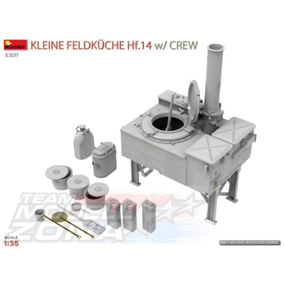 MiniArt1:35 Kleine Feldküche Hf.14 mit  Crewmakett