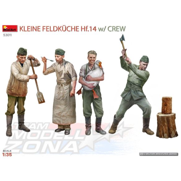 MiniArt1:35 Kleine Feldküche Hf.14 mit  Crewmakett