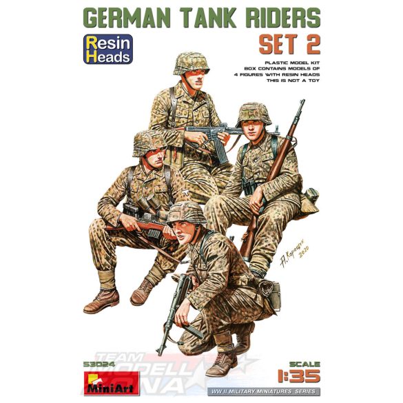 MiniArt 1:35 GERMAN TANK RIDERS SET 2. makett