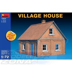 MiniArt - 1:72 - vidéki épület (festett) - makett