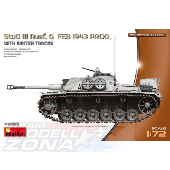 MiniArt 1:72 StuG III Ausf. G Feb 1943  Winter makett