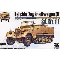 AFV Club 1:35 German 3-Ton Half Track Sdkfz 11 makett