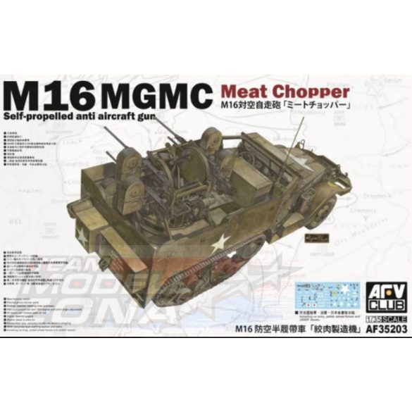 AFV Club - 1:35  M16 MGMC Meat Chopper Self-propelled anti aircraft gun - makett