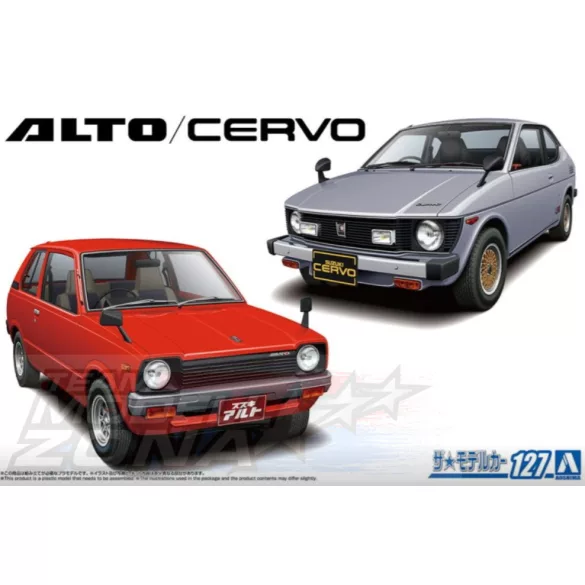 Aoshima 1:20  Suzuki SS30V ALTO/SS20 Cervo '79 Model Car Kit #127 - Vintage makett