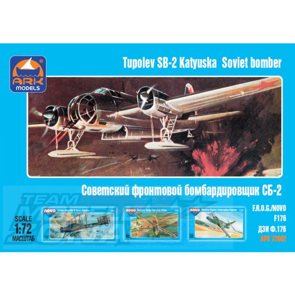 ARK Models - Tupolev SB-2 Katyuska Russian medium bomber makett