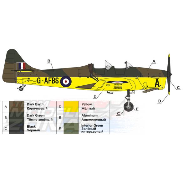 ARK Models - Miles M.14A "Magister" I British trainer aircraft makett