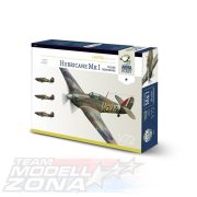   Arma Hobby 1:72 Hawker Hurricane Mk.I Allied Squadrons (limited) makett