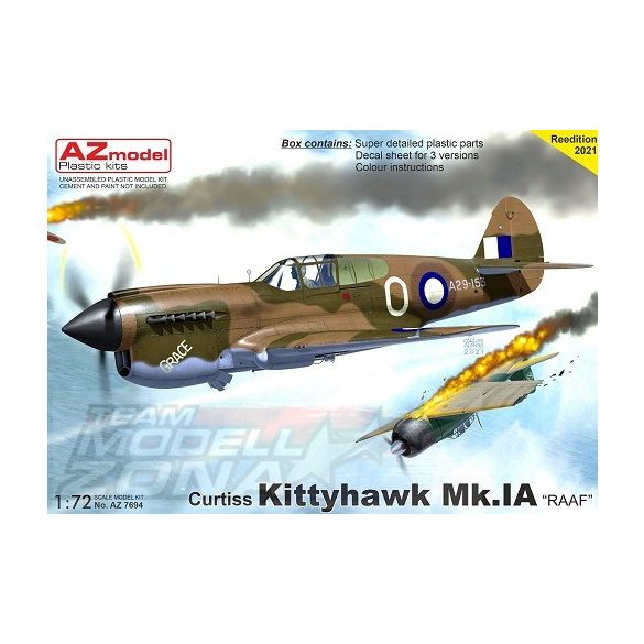AZ model 1:72  Curtiss Kittyhawk Mk.Ia "RAAF" makett
