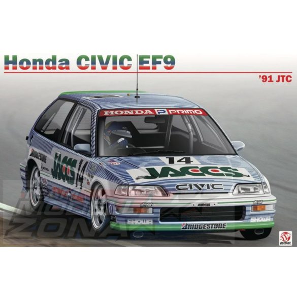 BEEMAX 1:24 Honda Civic EF9 Gr.A 1991 Jaccs makett