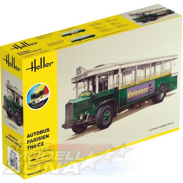 Heller 1:24 Starter kit Autobus TN6 C2 makett