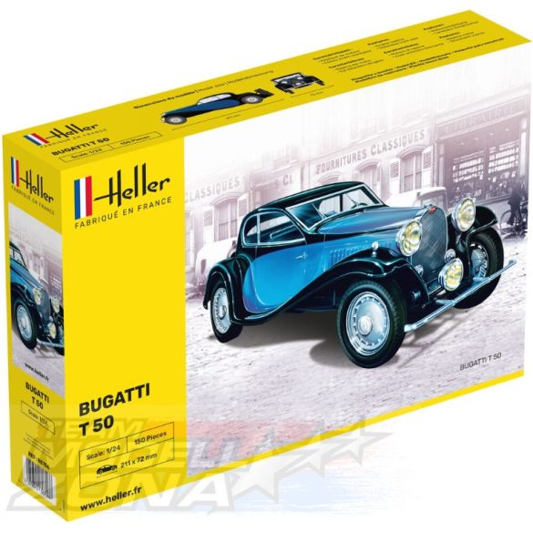 Heller 1:24 Bugatti T50 makett
