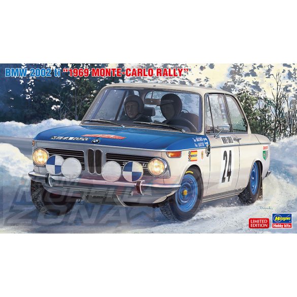 Hasegawa 1:24  BMW 2002ti "1969 Monte-Carlo Rally" makett