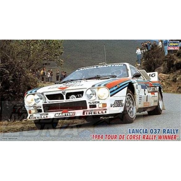 Hasegava 1:24 Lancia 037 Rally 1984 Tour de Corse Rally Winner makett