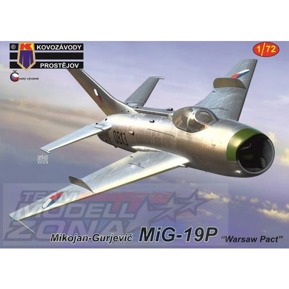 KPM 1:72 Mikojan-Gurjevič MiG-19P „Warsaw Pact“ makett