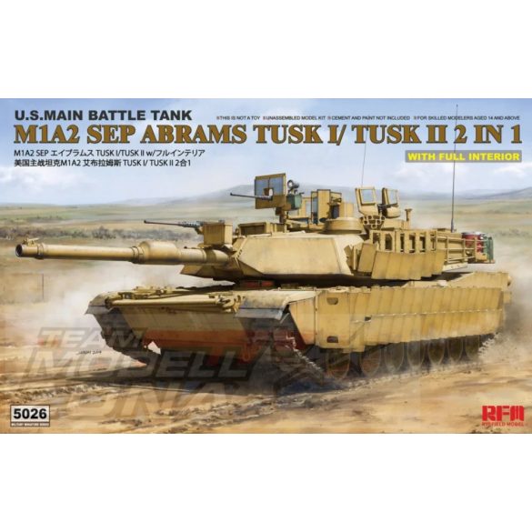 RYE FIELD MODEL - 1:35 M1A2 SEP  Abrams Tusk 1/Tusk2  - MAKETT