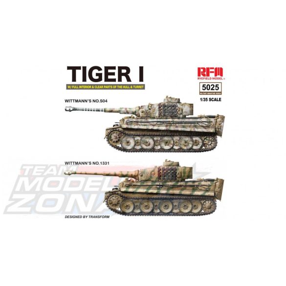 1:35 Tiger I Witmann full interior - Clear Edition - Rye Field Model