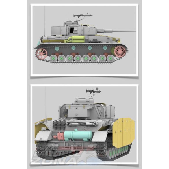 Rye Field Model - 1:35 Panzerkampfwagen IV Ausf.H Sd.Kfz.161/1 EARLY RPODUCTION - makett
