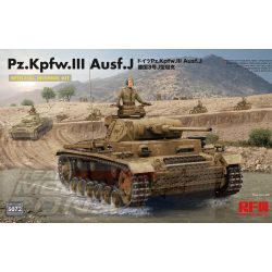   AFV Club - 1:35 Pz. Kpfw. III Ausf. J teljes belső felszereléssel - makett