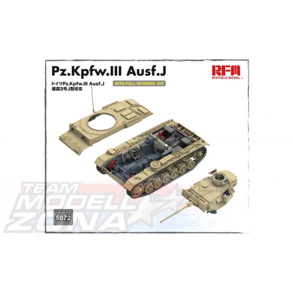 1:35 Pz. Kpfw. III Ausf. J w/ full interior - AFV Club