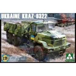 Takom 1:35 Ukraine Kraz-6322 late heavy truck makett