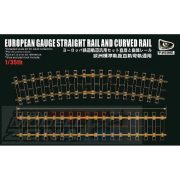   T- MODEL - European Gauge Straight Rail and Curved Rail makett