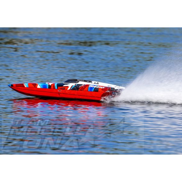 TRAXXAS DCB M41 RED/BLUE 40-ZOLL CATAMARAN BRUSHLESS modell