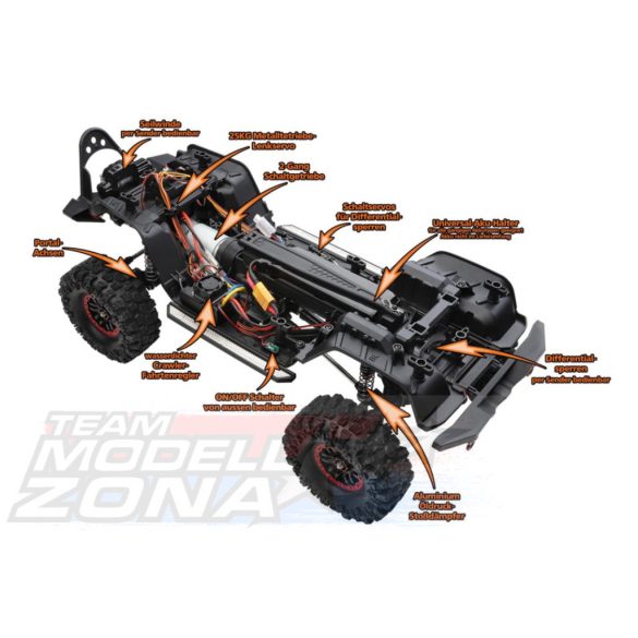 DF Models DF-4S PRO Crawler Blue 313mm 1:10 RTR 