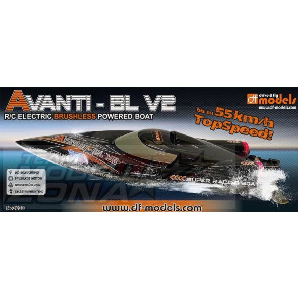 DF Models AVANTI BL V2 Boat brushless 100% RTR