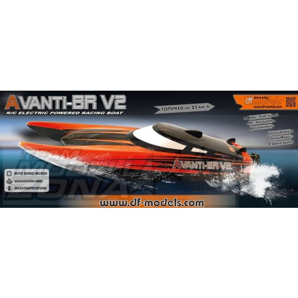DF Models AVANTI BR V2 Boat 100% RTR